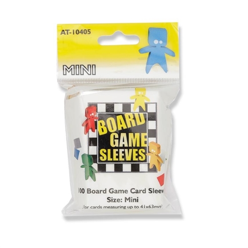 Board Game Card Sleeves - Mini 41x63mm (100 stk) - Plastiklommer